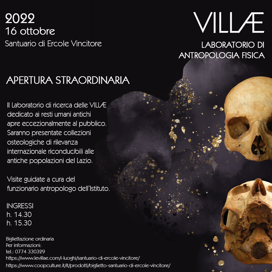 Laboratorio di Antropologia Fisica_apertura straordinaria